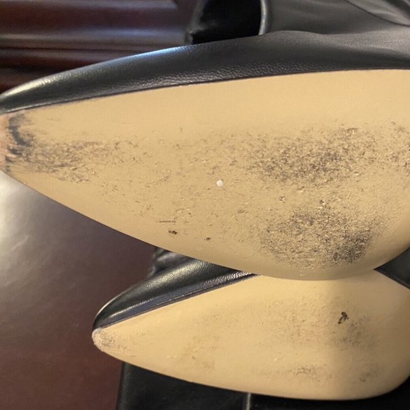 ITALIANHEELS Black Leather Italy Thigh High Zip Boots 41 EU - Picture 4 of 4